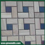 Solid wooden mosaic