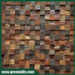 Solid wooden mosaic