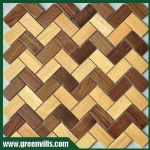 Solid wooden mosaic