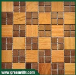 Solid wooden mosaic